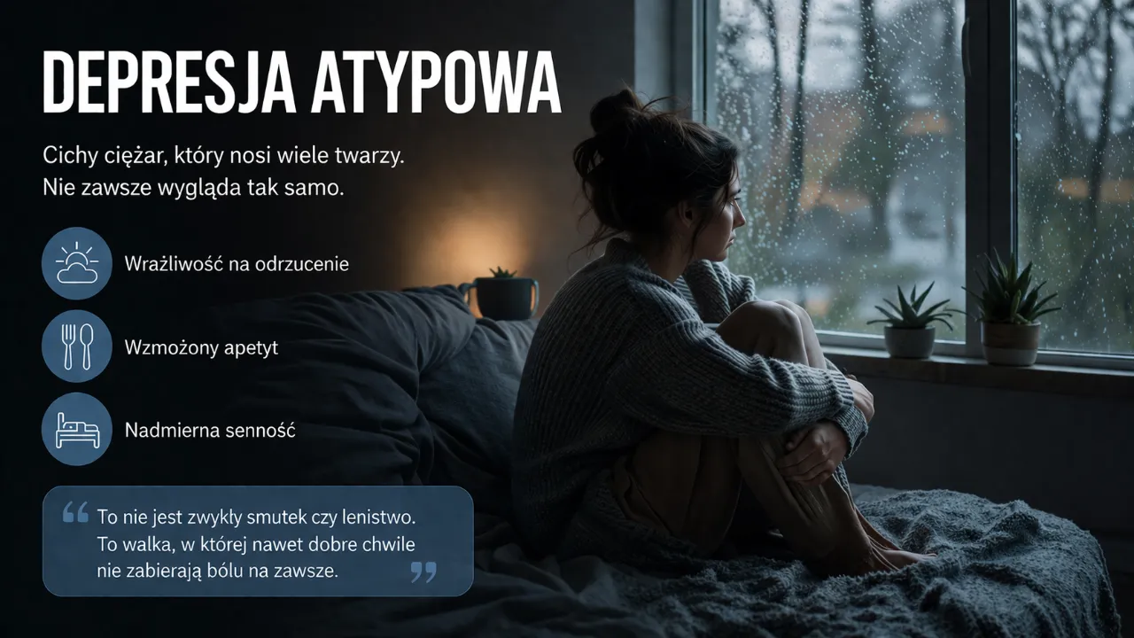 Depresja atypowa rozpoznanie infografika